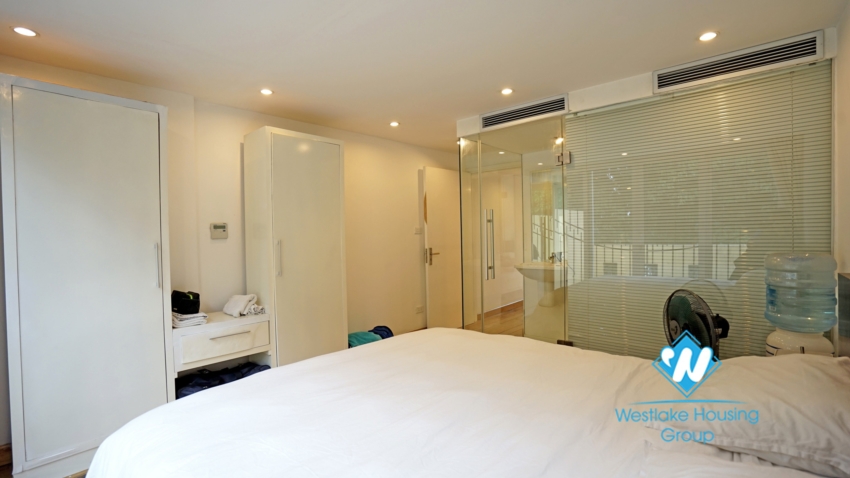 Two bedroom duplex apartment for rent with Hoan Kiem lake view